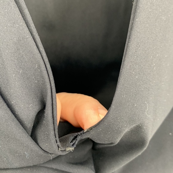 ALIX NYC Irving black stretch bodysuit deep V jersey long sleeve Small - Picture 7 of 7